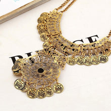 Bohemian Style Double Chain Coin Necklace For Women