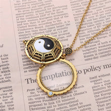 Yin and Yang Magnifying Glass Necklace