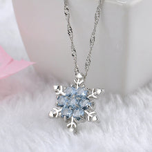 Blue Crystal Snowflake Necklaces & Pendants