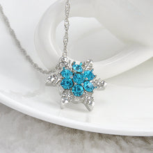 Blue Crystal Snowflake Necklaces & Pendants
