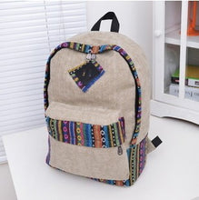 Women Ethnic Canvas Laptop Backpack
