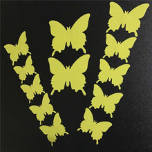 12PCS 3D PVC Butterflies Sticker