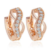 Gold Plated Temperament Zircon Crystal Earring For Women