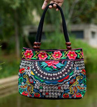 Handmade Small Canvas Embroidery Ethnic Shoulder Bag For Women