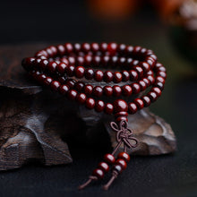 Natural Sandalwood 6mm 108 Beads Mala Meditation Bracelet