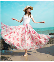 Bohemian Style Floral Print Long Skirts for Women