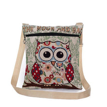 Embroidered Owl Small Shoulder Bags