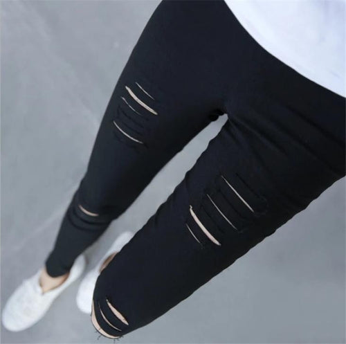 Super Stretch Sexy Hole Fitness Leggings For Women