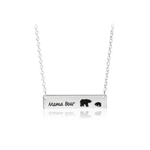 Cute Mama and Baby Bear Necklace