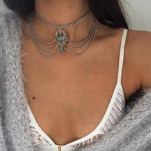 Women Multi-layer Turquoise Necklace