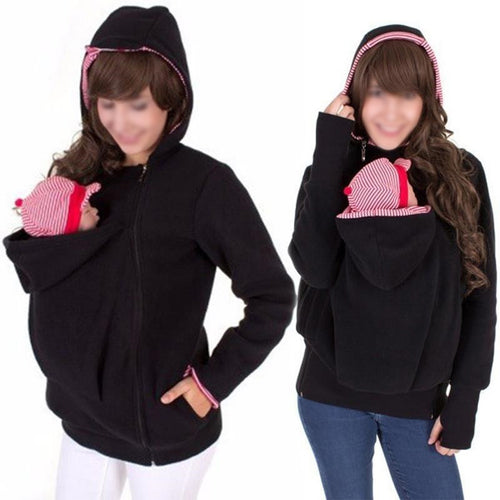 Multi-functional Maternity Kangaroo Hooded Baby Carriers Hoodies