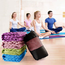 Non Slip Yoga Mat Cover Towel With Mesh Carry Bag
