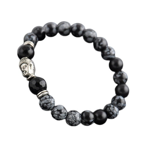 Natural Stone Buddha/Energy Charm Bracelets