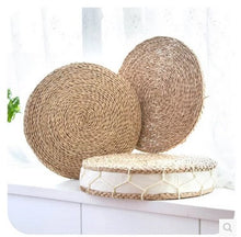 Hand Weave Thick Cattail Meditation Cushion